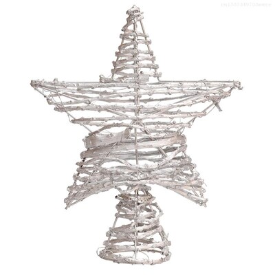 Toppers pentru pomul de Crăciun în formă de stea Accesorii pentru decorarea casei Accesorii pentru petreceri F0T6