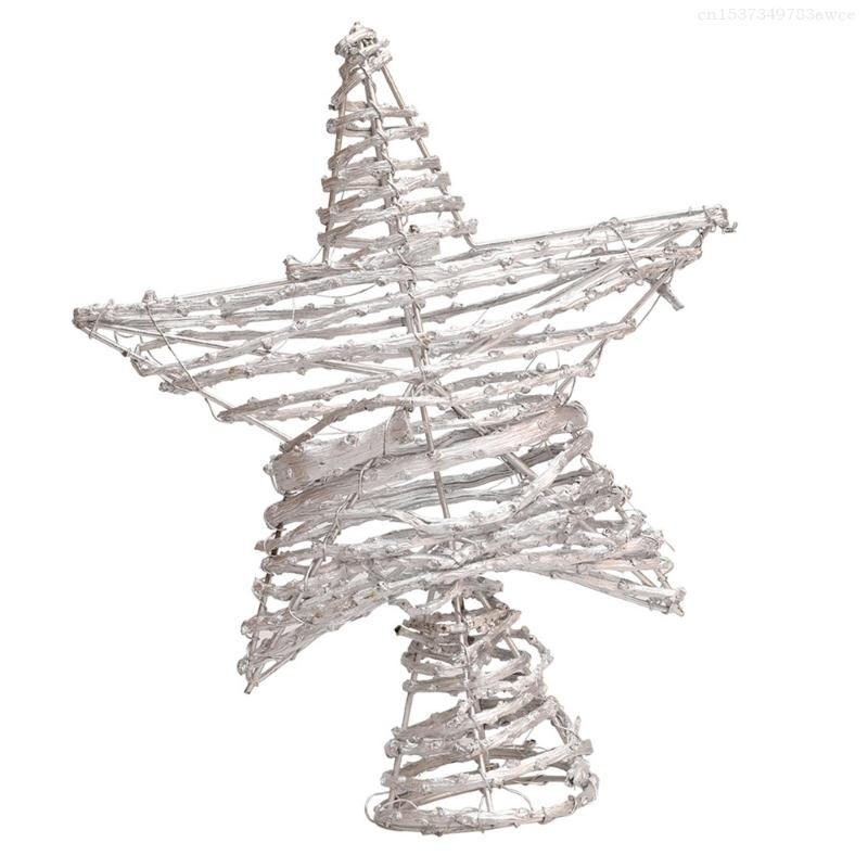Toppers pentru pomul de Crăciun în formă de stea Accesorii pentru decorarea casei Accesorii pentru petreceri F0T6