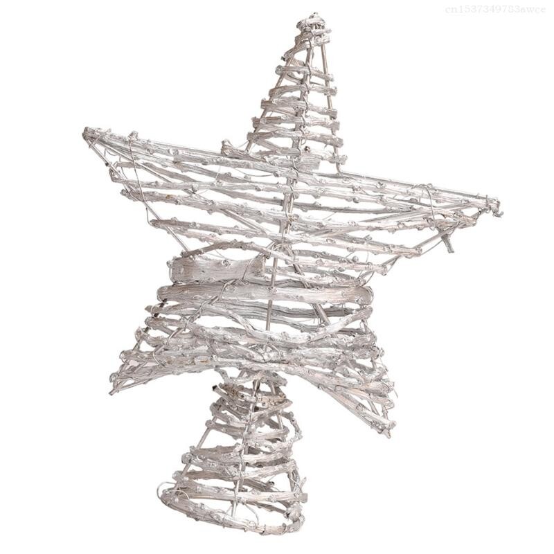 Toppers pentru pomul de Crăciun în formă de stea Accesorii pentru decorarea casei Accesorii pentru petreceri F0T6