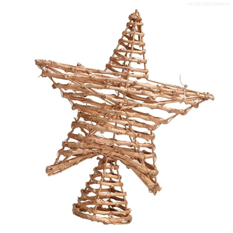 Toppers pentru pomul de Crăciun în formă de stea Accesorii pentru decorarea casei Accesorii pentru petreceri F0T6