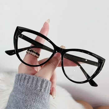 Γυναικεία γυαλιά γυαλιών γάτα Myopia Fashion Trendy Anti-Blue Light Γυαλιά κοντινής όρασης Γυναικεία Vintage φακοί HD μείον γυαλιά 0 έως -4,0