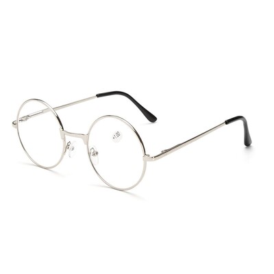 Kerek fém olvasószemüvegek 2023 új ultrakönnyű rugós csuklópántos szemüvegek Vision Care szemüvegek Dioptria +1,00~+4,0 női férfiaknak
