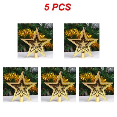Christmas Tree Top Star Ötcsillagos karácsonyi díszfa Top Star Golden Top Star karácsonyfa medál díszek
