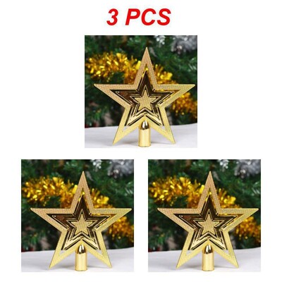 Christmas Tree Top Star Ötcsillagos karácsonyi díszfa Top Star Golden Top Star karácsonyfa medál díszek