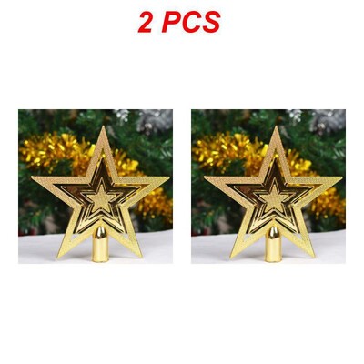 Christmas Tree Top Star Ötcsillagos karácsonyi díszfa Top Star Golden Top Star karácsonyfa medál díszek
