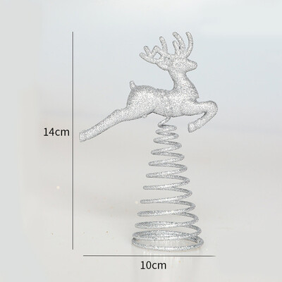 Zelta mirdzoši Ziemassvētku eglītes top dzelzs zvaigžņu Ziemassvētku rotājumi mājām Ziemassvētku eglīšu rotājumi Navidad Jaunais gads Natal Noel