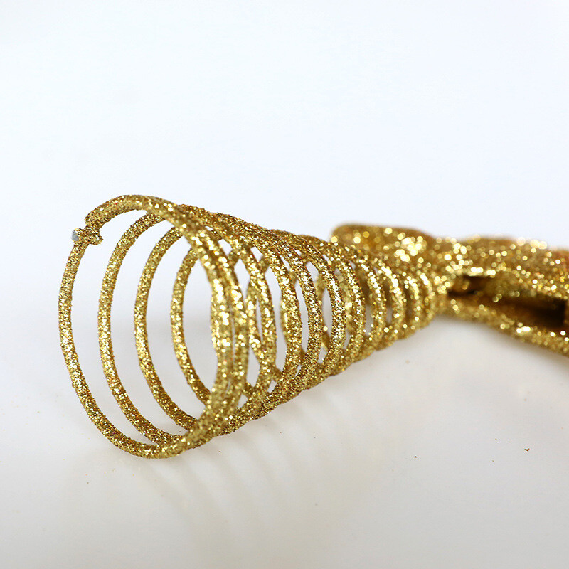 Zelta mirdzoši Ziemassvētku eglītes top dzelzs zvaigžņu Ziemassvētku rotājumi mājām Ziemassvētku eglīšu rotājumi Navidad Jaunais gads Natal Noel