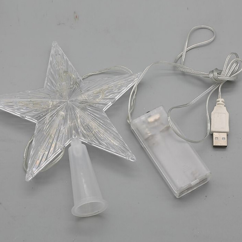 15 cm Ziemassvētku eglītes augšējā zvaigžņu lampa Led gaismas Ziemassvētku rotājumi mājām Ziemassvētku eglīšu rotājumi Jaungada Ziemassvētku ballītes dekorēšana