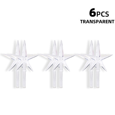 6 gab. Keramikas koku nomaiņa Spuldzes Koku top zvaigžņu rotājumi Svētku dekori Aksesuāri DIY Mājas Jaungada dekorēšana Arbol Navidad