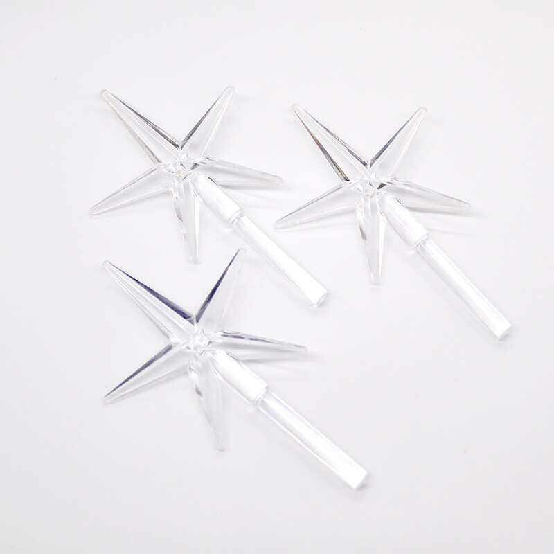 6 gab. Keramikas koku nomaiņa Spuldzes Koku top zvaigžņu rotājumi Svētku dekori Aksesuāri DIY Mājas Jaungada dekorēšana Arbol Navidad