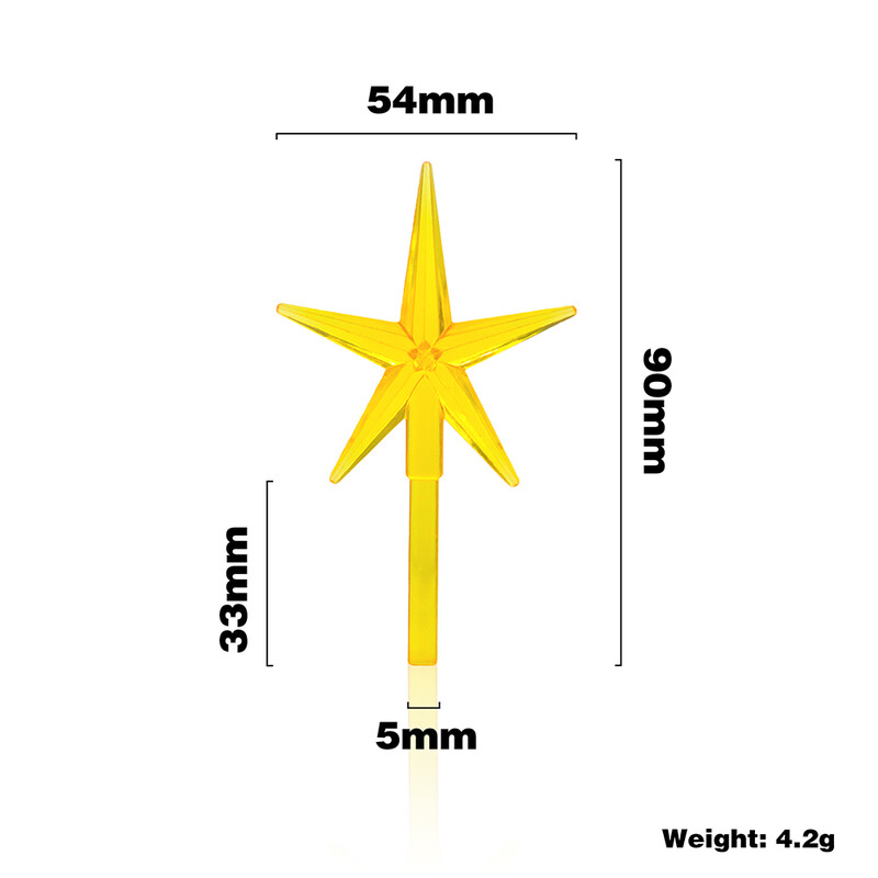 6 gab. Keramikas koku nomaiņa Spuldzes Koku top zvaigžņu rotājumi Svētku dekori Aksesuāri DIY Mājas Jaungada dekorēšana Arbol Navidad