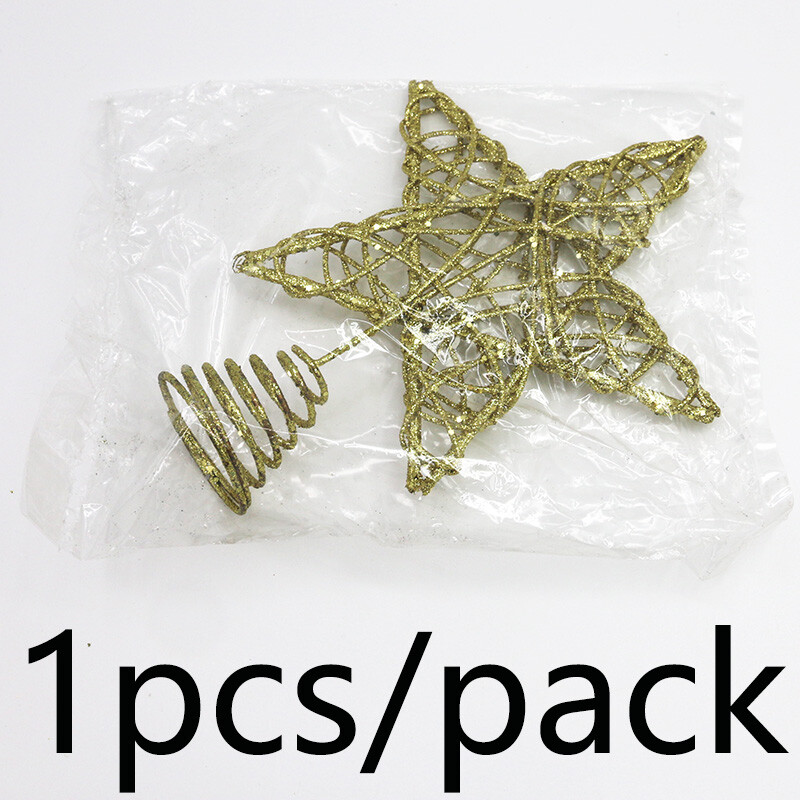 1 gabals 26*20 cm zelta sudraba vīnogulāju aplis piecstaru zvaigžņu koka galotne Ziemassvētku ballīšu piederumi mājas dekorēšanai darbvirsmas rotājumi