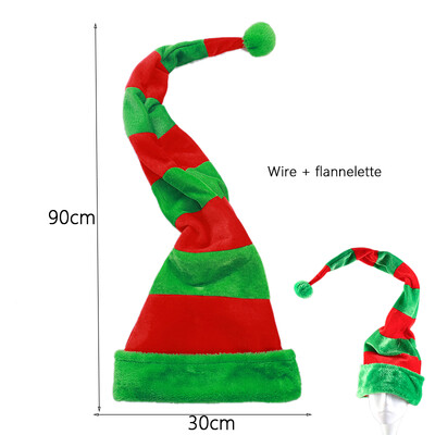 Karácsonyi sapka plüss manó Mikulás sapka dísz Karácsonyi sapka Elf kalapok 2022 újévi karácsonyi parti vicces téma kellékek dekoráció