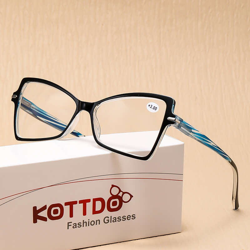 Γυαλιά ανάγνωσης με μεγάλο σκελετό Cat Eye Retro Fashion Γυαλιά Presbyopia Hyperopia Γυναικεία γυαλιά ανδρών για ανάγνωση +1,0 +1,5 +2,0 +3,0