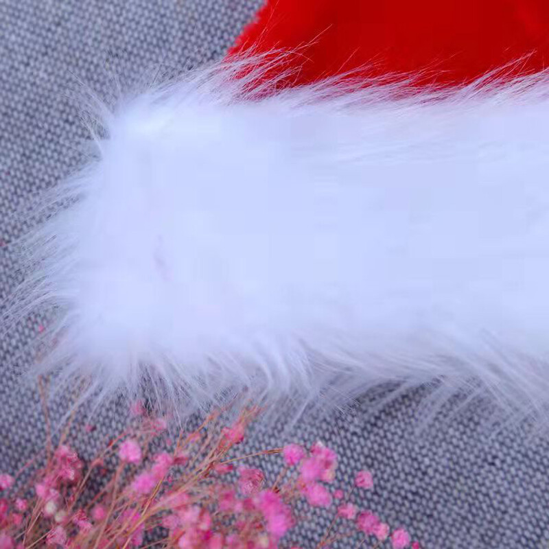 Plišana božićna kapa za odrasle i djecu Crvena Crna Zelena Plava Debljina Kapa Djeda Mraza Drop dostava