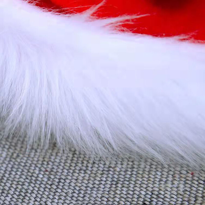 Plišana božićna kapa za odrasle i djecu Crvena Crna Zelena Plava Debljina Kapa Djeda Mraza Drop dostava