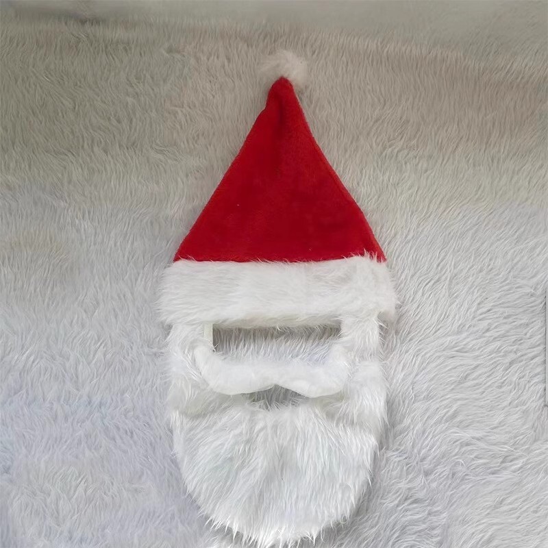 Mikulás szakáll karácsonyi sapka dekorációk Cosplay paróka és szakáll gyerekeknek felnőtteknek karácsonyi sapka kellékek kényelmes többfunkciós