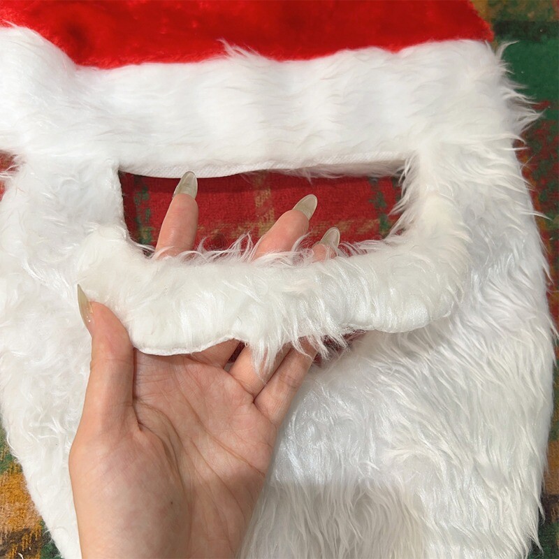 Mikulás szakáll karácsonyi sapka dekorációk Cosplay paróka és szakáll gyerekeknek felnőtteknek karácsonyi sapka kellékek kényelmes többfunkciós