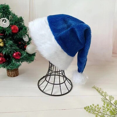 Χριστουγεννιάτικο καπέλο Χριστουγέννων, ροζ μακρύ βελούδινο, κόκκινο μαύρο καπέλο διακοπών για ενήλικες και παιδιά Unisex 2024 Πρωτοχρονιάτικο εορταστικό πάρτι