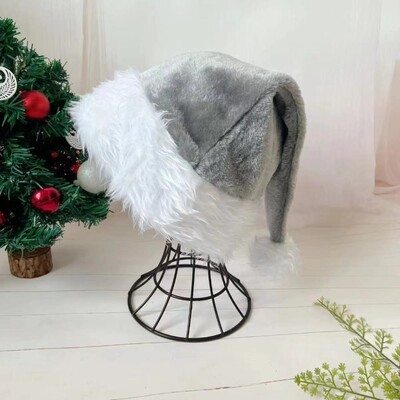 Χριστουγεννιάτικο καπέλο Χριστουγέννων, ροζ μακρύ βελούδινο, κόκκινο μαύρο καπέλο διακοπών για ενήλικες και παιδιά Unisex 2024 Πρωτοχρονιάτικο εορταστικό πάρτι