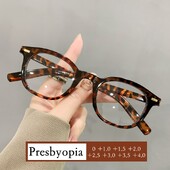 Modes vintage sieviešu lasīšanas brilles Sieviešu anti-zilas gaismas plus dioptriju brilles Moderns HD objektīvs Tālredzes brilles no 0 līdz +4,0