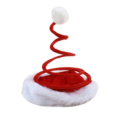 Kalėdų pavasario kepurė Juokinga Kalėdų Senelio Kostiumai Kepurės Galvos apdangalai Kalėdų Senelio kepurė Kalėdų vakarėlio reikmenys Rekvizitai Kalėdų Senelio Cosplay Skrybėlė