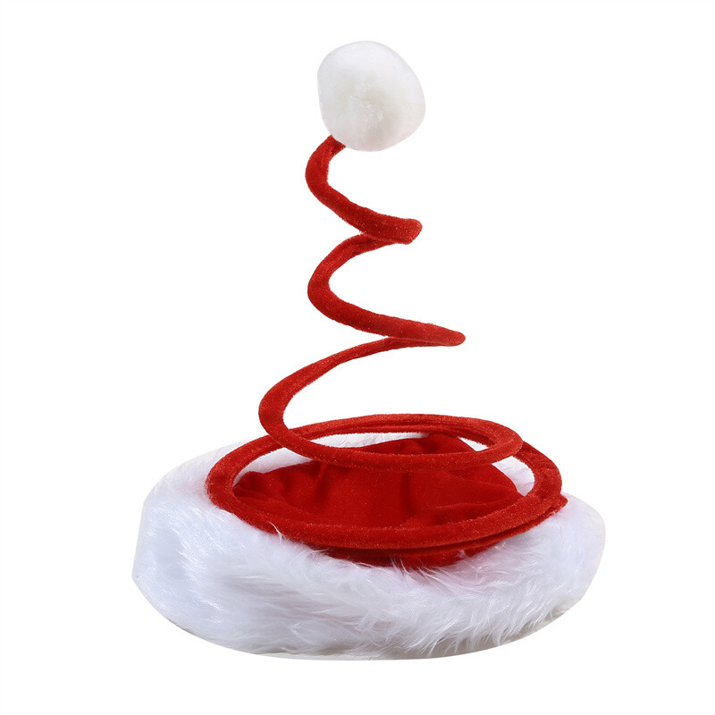 Kalėdų pavasario kepurė Juokinga Kalėdų Senelio Kostiumai Kepurės Galvos apdangalai Kalėdų Senelio kepurė Kalėdų vakarėlio reikmenys Rekvizitai Kalėdų Senelio Cosplay Skrybėlė