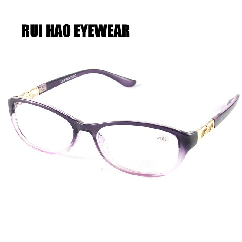 Moterų skaitymo akiniai Presbyopiniai akiniai Moteriški Rui Hao akinių prekės ženklas Specialized Clear Lenses Optiniai akinių rėmeliai