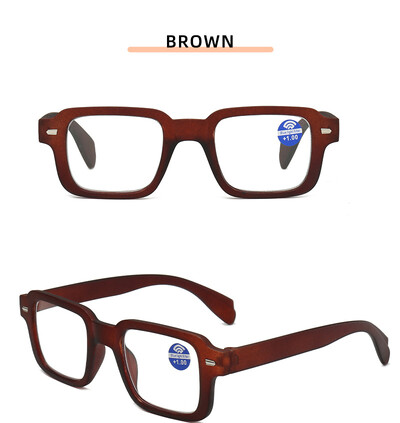 Ανδρικά τετράγωνα γυαλιά ανάγνωσης Γυναικεία πράσινα γυαλιά ανάγνωσης αντι-μπλε φως Προστασία ματιών Γυαλιά πρεσβυωπίας +1,0 +1,5 έως +4,0