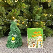 Dainuojanti sūpynės Kalėdų eglutės kepurė Elektrinė švytinti muzika Pliušinė kalėdinė kepuraitė, skirta vaikų Kalėdų namų dekoravimui