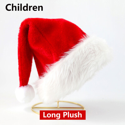 Nova božićna kapa za odrasle, dječja kratka plišana netkana kapa, božićni ukrasi za blagdansku zabavu