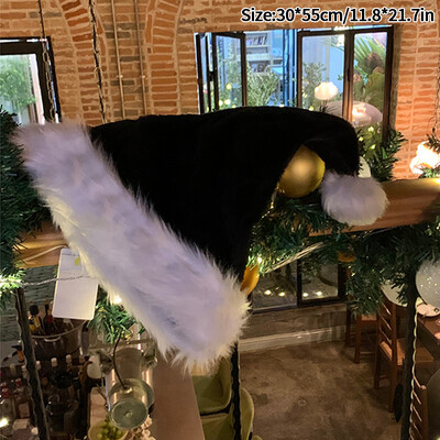 Καπέλα χριστουγεννιάτικου δέντρου υφασμάτινο Rain Silk Party Καπέλο Καλά Χριστουγεννιάτικο κοστούμι Καπέλο Φωτογραφία Στήριγμα Αστείο καπέλο Άγιου Βασίλη με ντεκόρ για φεστιβάλ Tinsel