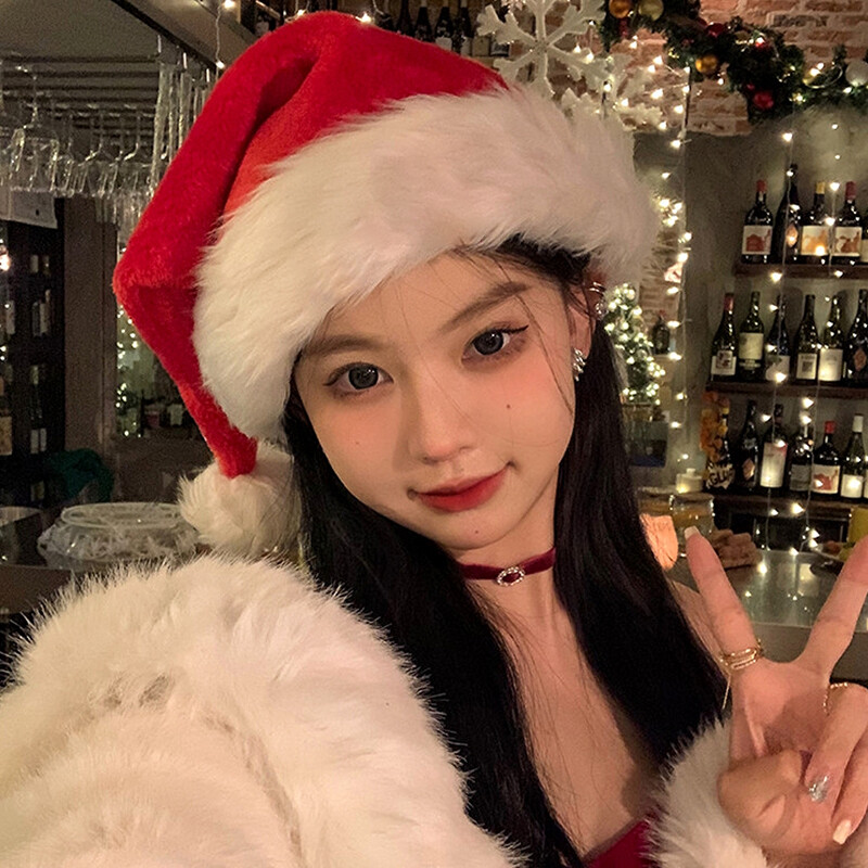 Καπέλα χριστουγεννιάτικου δέντρου υφασμάτινο Rain Silk Party Καπέλο Καλά Χριστουγεννιάτικο κοστούμι Καπέλο Φωτογραφία Στήριγμα Αστείο καπέλο Άγιου Βασίλη με ντεκόρ για φεστιβάλ Tinsel