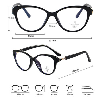 Shell Vintage Round Frame Eyewear Near Sight Glasses Нови анти-сини очила за късогледство за мъже, жени, късогледи минус диоптри