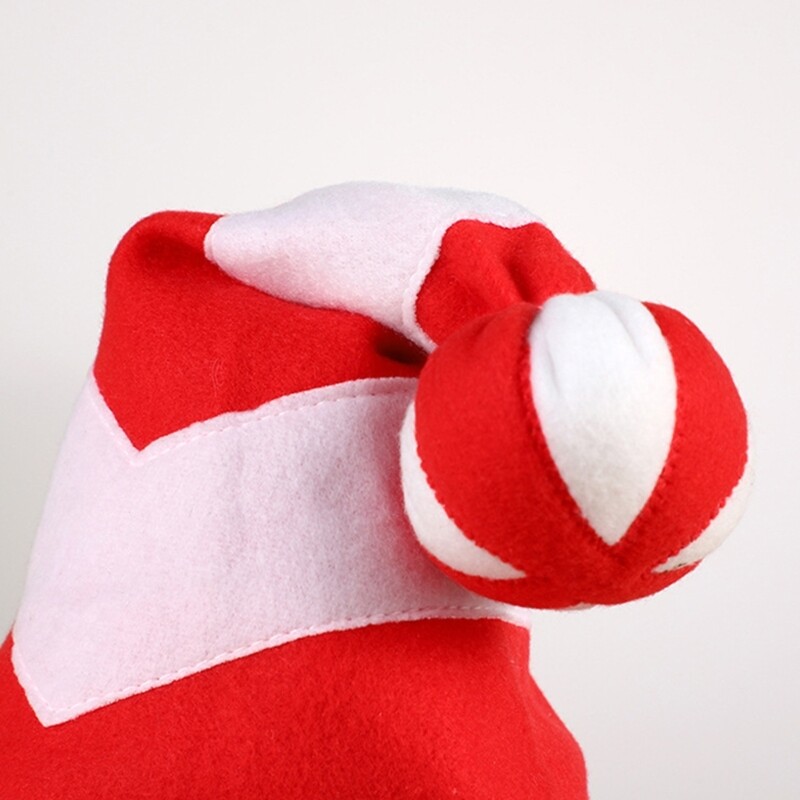 Partysapka MerryChristmas plüsssapka fesztiválra Családi összejövetelre PartyFavor Props Hat Ünnepi dekoratív Mikulás sapka