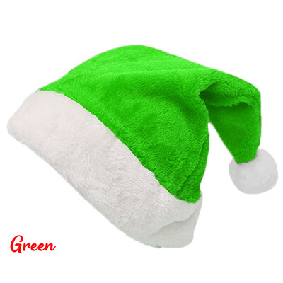 Paketi od 5 boja Božićne kape Plišana kapa Djeda Mraza Udobna baršunasta crvena božićna kapa za božićne zabave Prikladna za odrasle