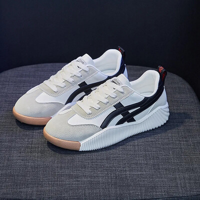 BCEBYL 2024 m. pavasario ruduo Nauji madingi sportiniai batai, skersiniai dirželiai, plokščia, kvėpuojanti laisvalaikio studentiška patogūs moteriški batai