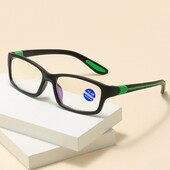 Lasīšanas brilles Vīriešu Modes Sports Pretzils Gaismu Bloķējošs Lasīšanai Brilles Pelēks Sarkans TR90 Rāmis Presbyopia Brilles