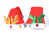 5vnt/stal. Kalėdiniai papuošalai vaikams Įprastos kalėdinės kepurės Kalėdų senelio kepuraitės kepuraitės kalėdinio vakarėlio reikmenims