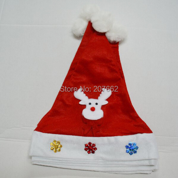 5vnt/stal. Kalėdiniai papuošalai vaikams Įprastos kalėdinės kepurės Kalėdų senelio kepuraitės kepuraitės kalėdinio vakarėlio reikmenims