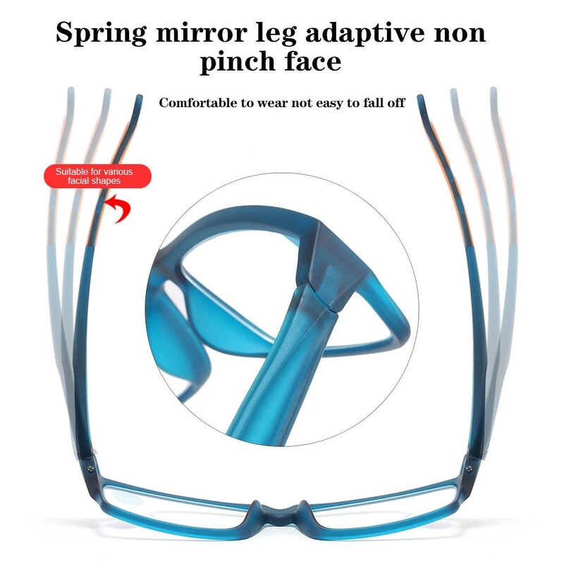 Sporta vīriešu lasīšanas brilles Īpaši vieglas pretzilas gaišas presbiopijas brilles sievietēm vīriešiem tālredzības optiskās brilles Dioptrijas +100+400