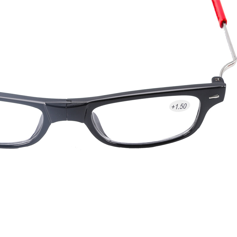 Ochelari portabili de lectură plianți Ochelari de lectură în rășină de înaltă definiție Ochelari de vedere pentru prezbiți Ochelari de lectură pentru gât