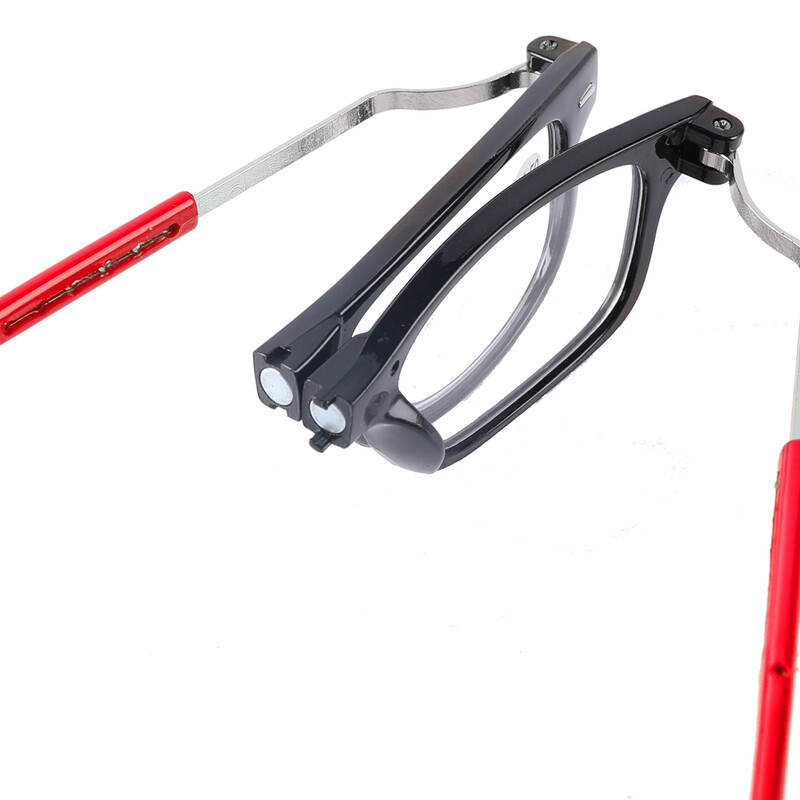 Ochelari portabili de lectură plianți Ochelari de lectură în rășină de înaltă definiție Ochelari de vedere pentru prezbiți Ochelari de lectură pentru gât