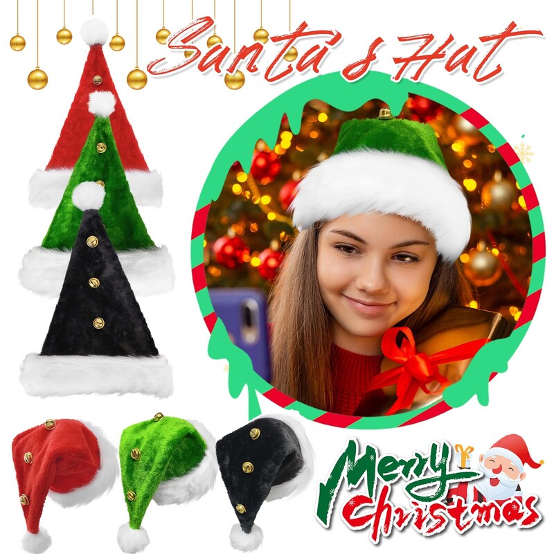 Χριστουγεννιάτικο Καπέλο Για Ενήλικες Κόκκινο Δημιουργικό Χριστουγεννιάτικο Καπέλο Χριστουγεννιάτικα Στολίδια Διακοσμήσεις πάρτι 2024 Suministros Para Fiestas