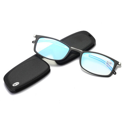 Visokokvalitetne naočale za čitanje protiv plave boje TR90 Tanke prijenosne naočale za dalekovidnost Modni muški ženski okvir za naočale +3,5