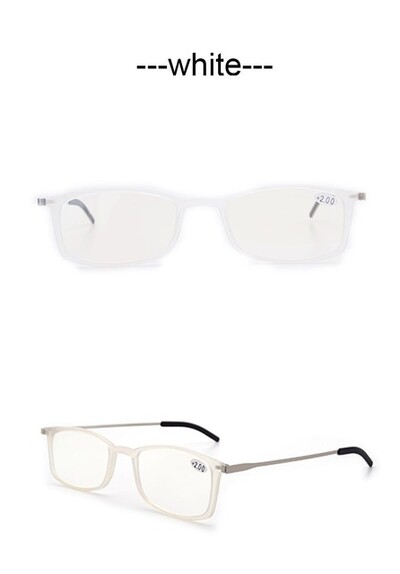 Visokokvalitetne naočale za čitanje protiv plave boje TR90 Tanke prijenosne naočale za dalekovidnost Modni muški ženski okvir za naočale +3,5