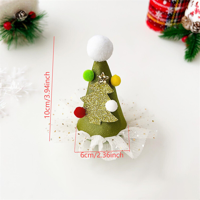 1 vnt Kalėdų suaugusiųjų vaikų plaukų segtukas Kalėdų Senelio kepurė Ragas Plaukų segtukas Kortelės puošniai papuošalai Plaukų aksesuarai Šventiniai galvos apdangalai