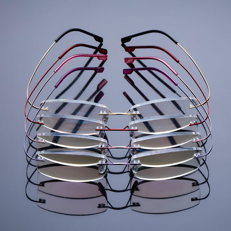 2022 m. karšti lankstūs itin lengvi skaitymo akiniai be apvado atminties titano magnetiniai akiniai ikislaugių akinių stiprumas +1,0–+4,0