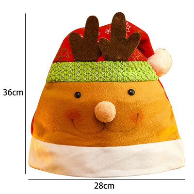 Χριστουγεννιάτικο Καπέλο Πυκνωμένο Ζεστό Χριστουγεννιάτικο Καπέλο Κόκκινο Χριστουγεννιάτικο Καπέλο Διακόσμηση πάρτι για το νέο έτος