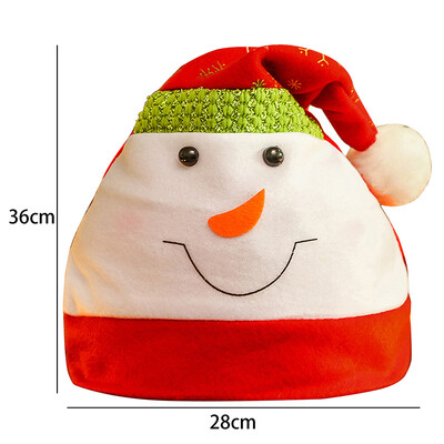 Χριστουγεννιάτικο Καπέλο Πυκνωμένο Ζεστό Χριστουγεννιάτικο Καπέλο Κόκκινο Χριστουγεννιάτικο Καπέλο Διακόσμηση πάρτι για το νέο έτος